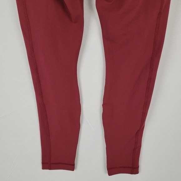 Yogalicious Lux Leggings Hi-Rise Ankle Length Stretch Legging Burnt Raspberry M - Picture 8 of 11